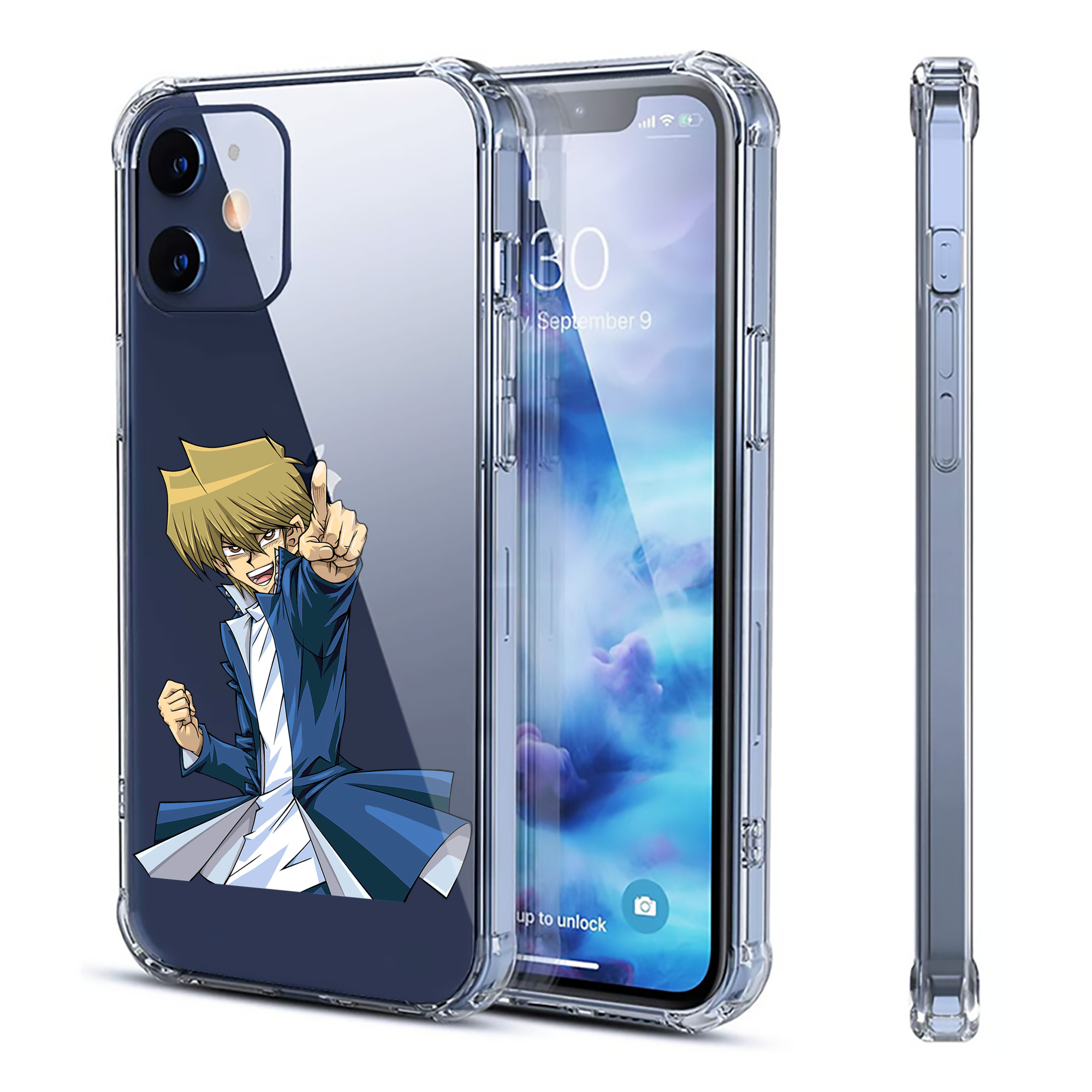 （画像用） 遊☆戯☆王 Yu-Gi-Oh! 【iPhone 12シリーズ対応】透明スマホケース（クリアソフトケース）